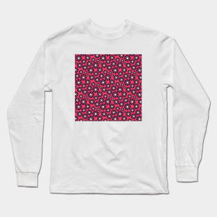 Pink Floral Pattern Long Sleeve T-Shirt